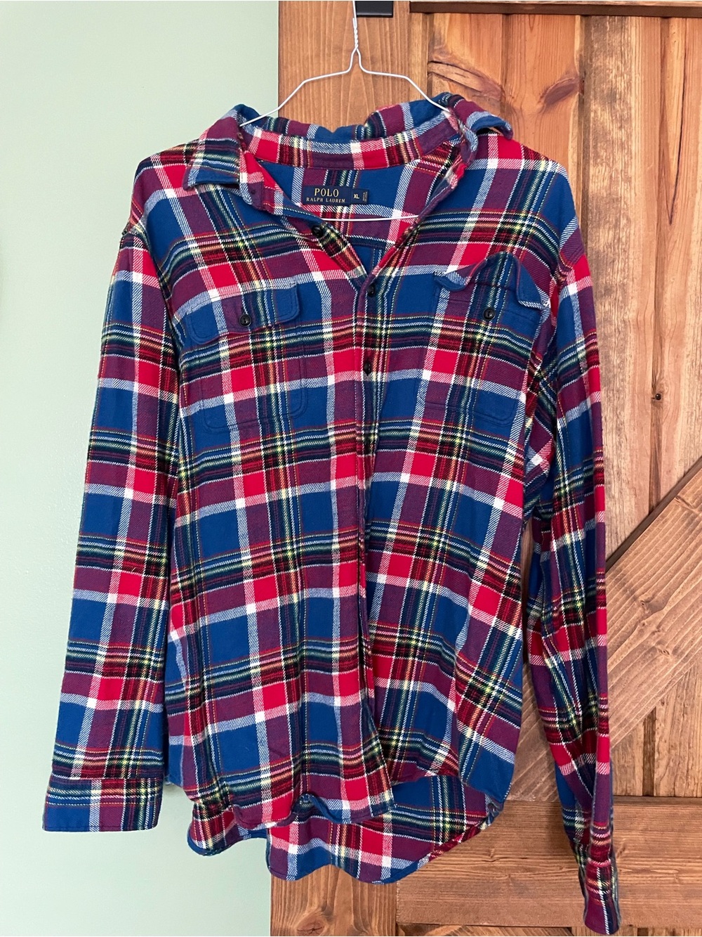 Polo Ralph Lauren Red & Blue Plaid Button-Up Shirt